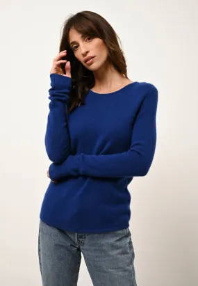 JOYCE pull col rond outremer