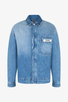 Veste chemise boxy La Chemise De-Nîmes Blue-Tabac